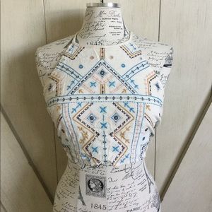 🐵Aztec Sequin Crop Top🐵